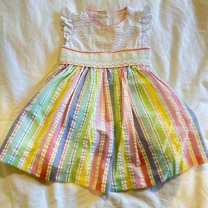 Kid / Child blue rainbow dress (18M)